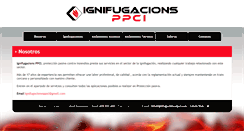 Desktop Screenshot of ignifugacionesppci.com